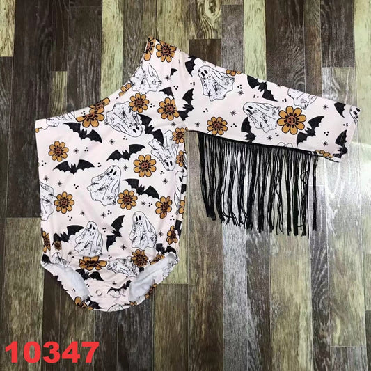 Ghost Fringe Bubble Romper