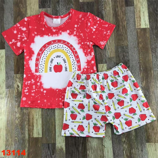 Love School Shorts Set
