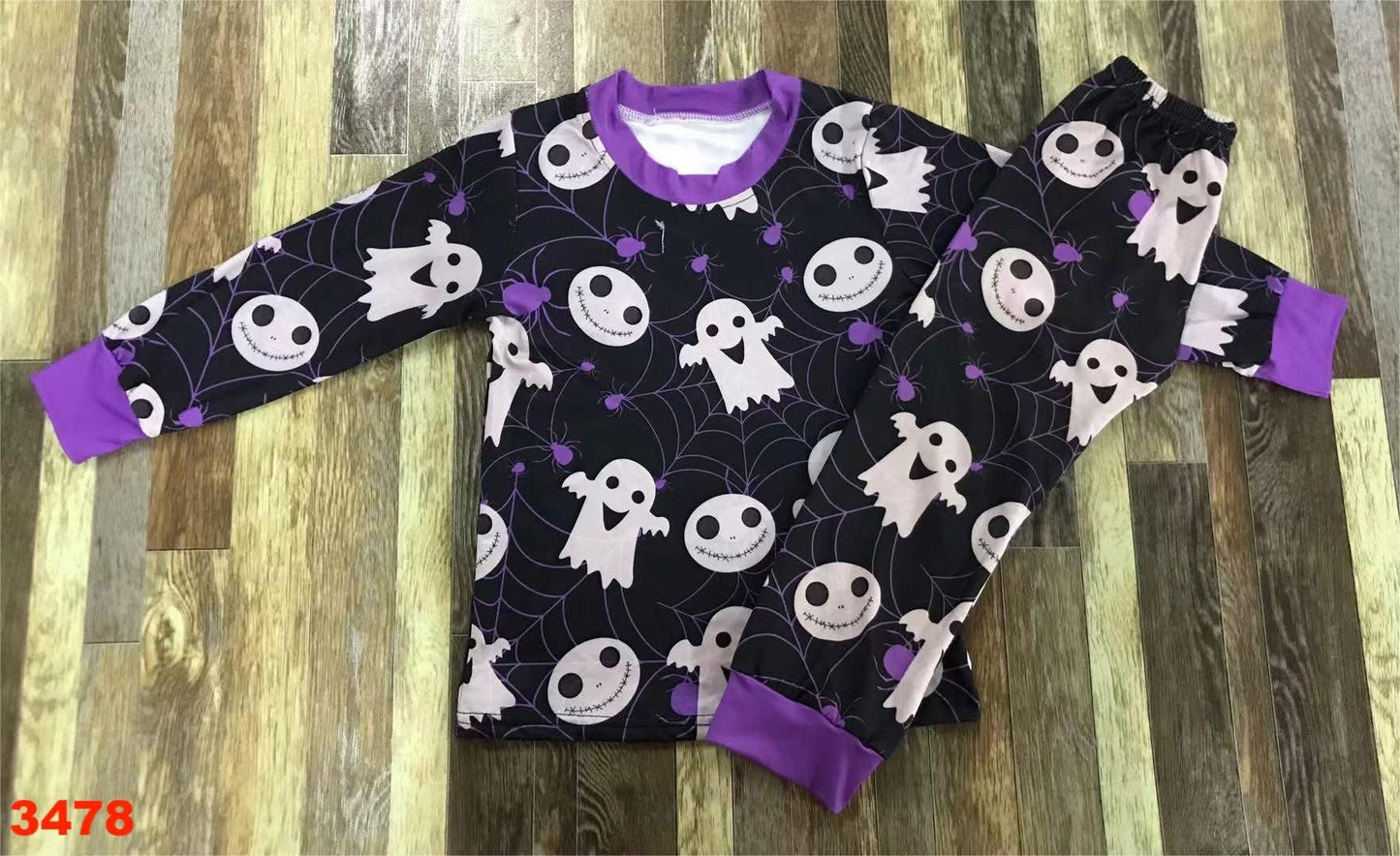 Ghost and Spiderwebs Pajama Set