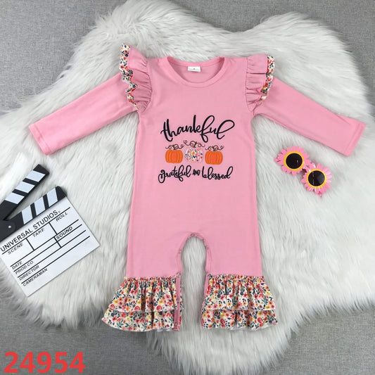 Thankful Grateful Blessed Romper