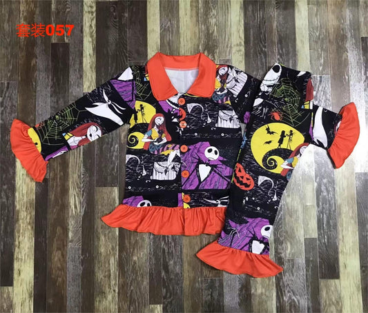 Pumpkin King Ruffle Pajama Set
