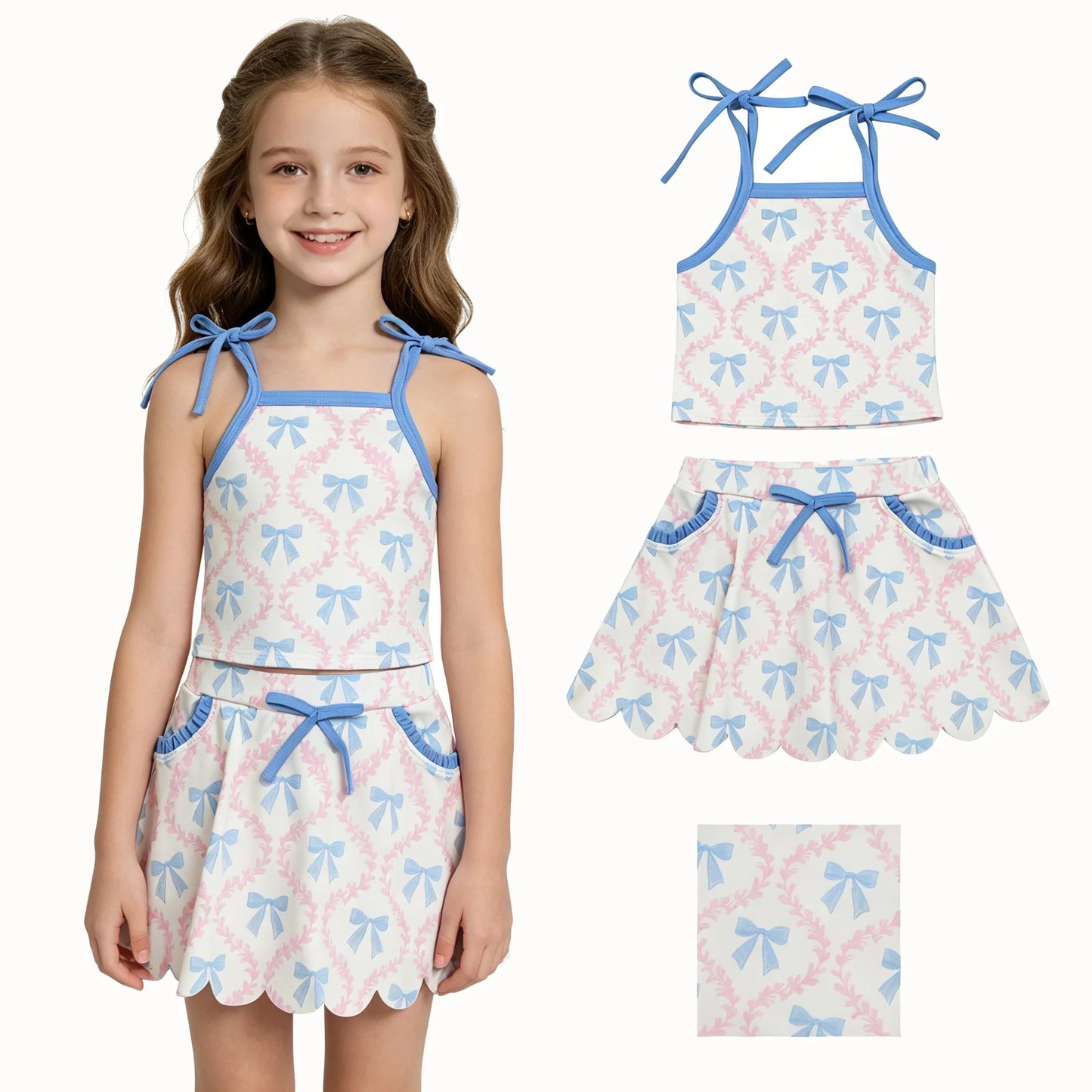 Coquette Trellis Skort Set