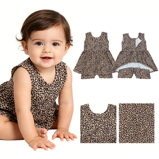 Cheetah Print Dress with Shorts
