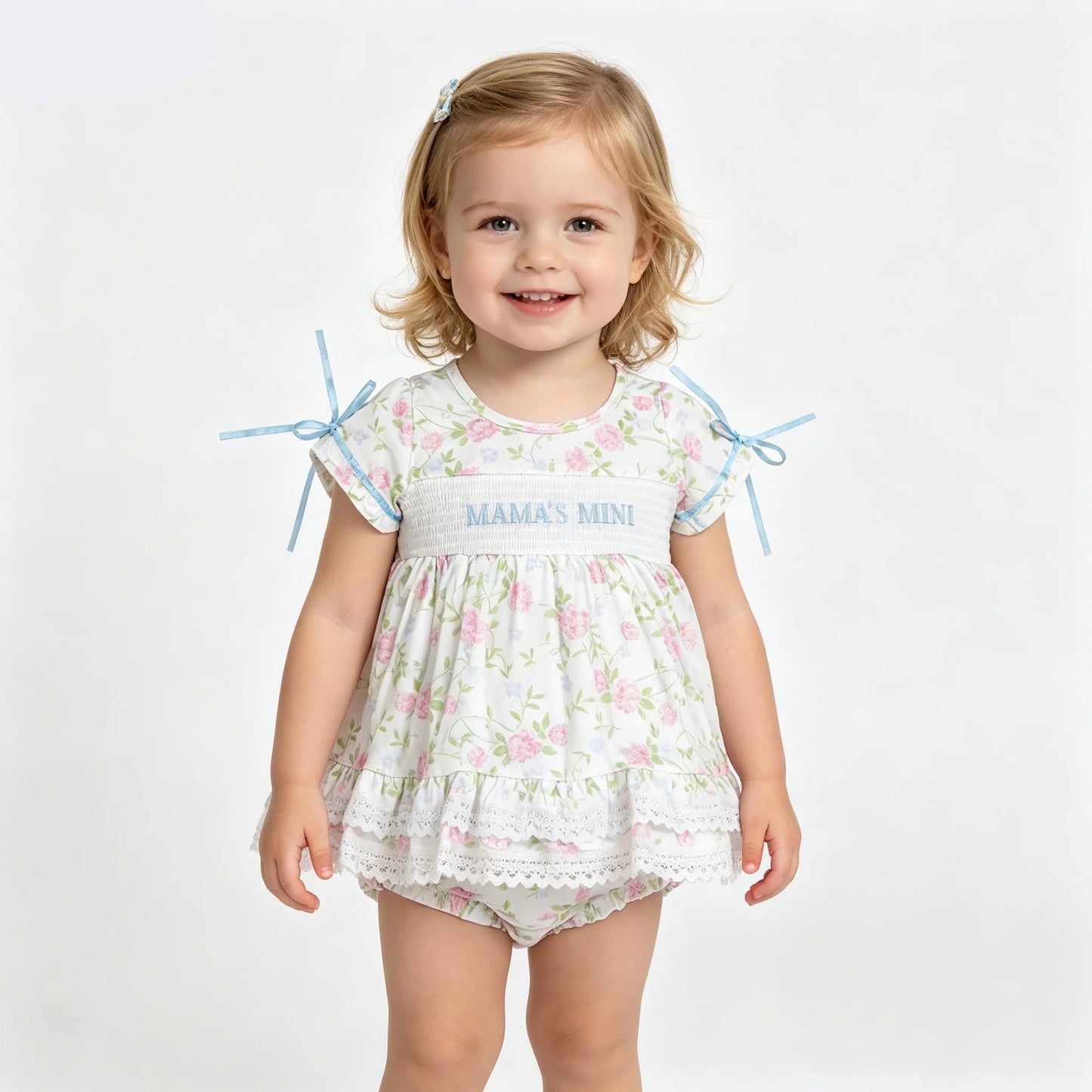 Mama's Mini Floral Bubble Romper