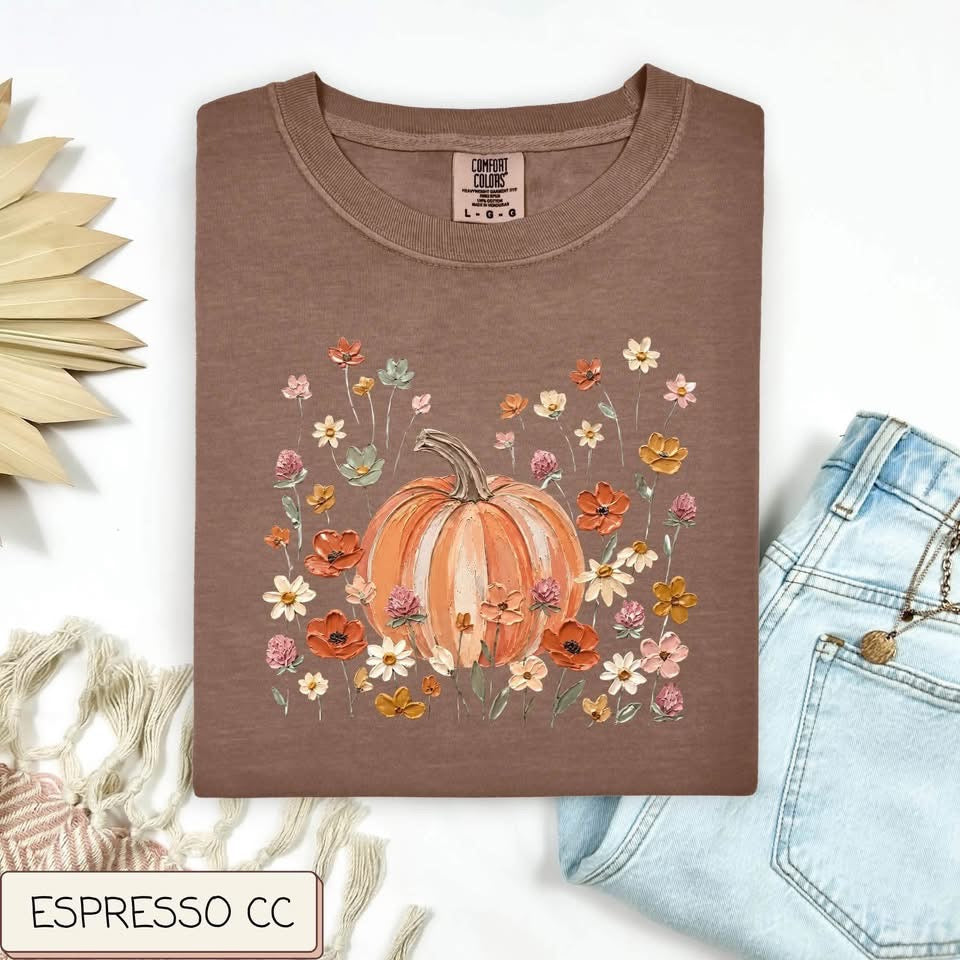 Watercolor Pumpkin Tee