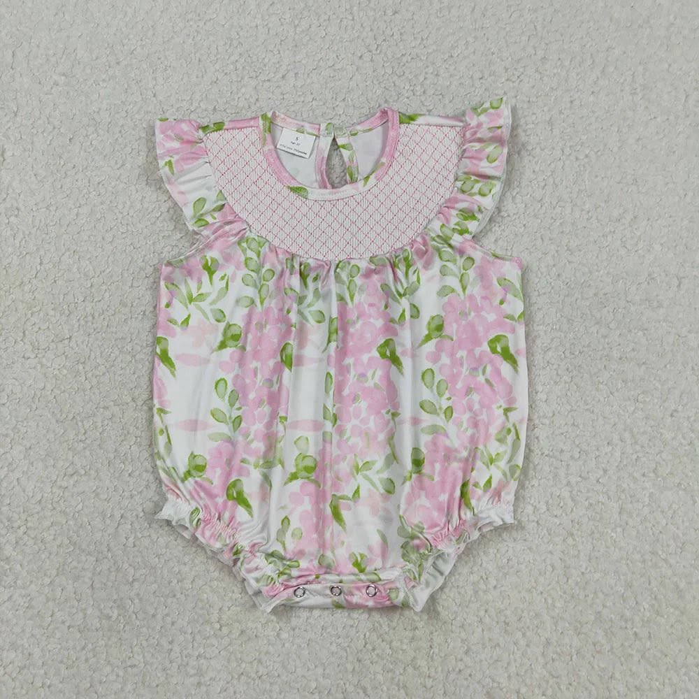 Floral Smocked Bubble Romper