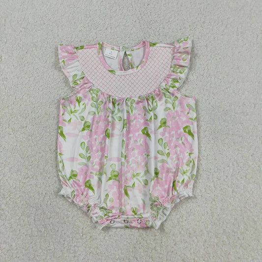 Floral Smocked Bubble Romper