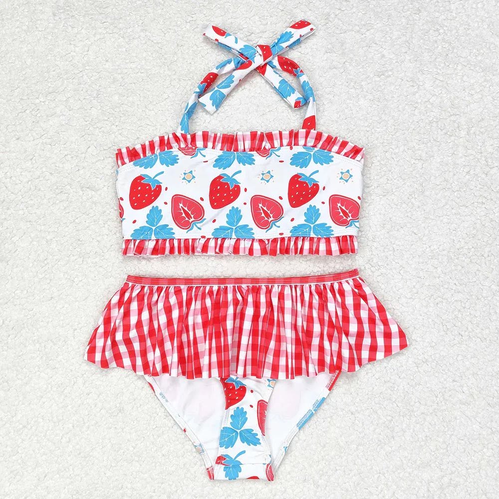 Strawberry Two Piece Swimsuit