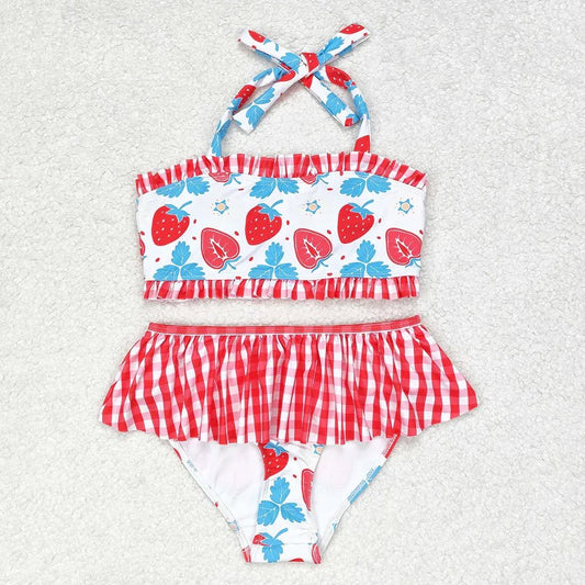 Strawberry Two Piece Swimsuit