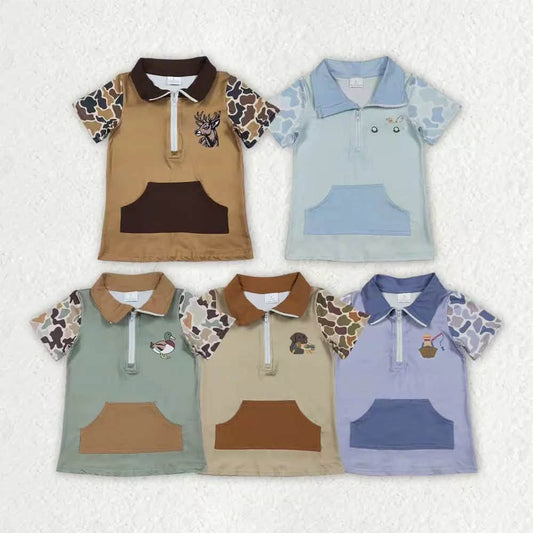 Boys Pullover Zip Up Tops
