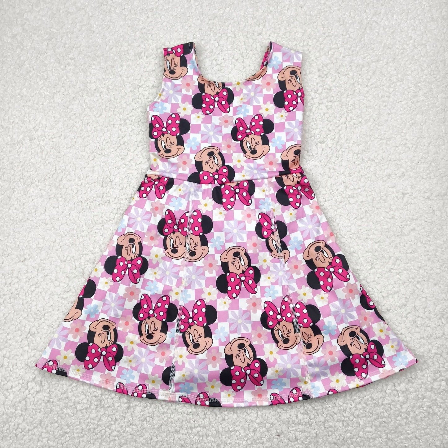 Checkered Mouse Athletic Dress