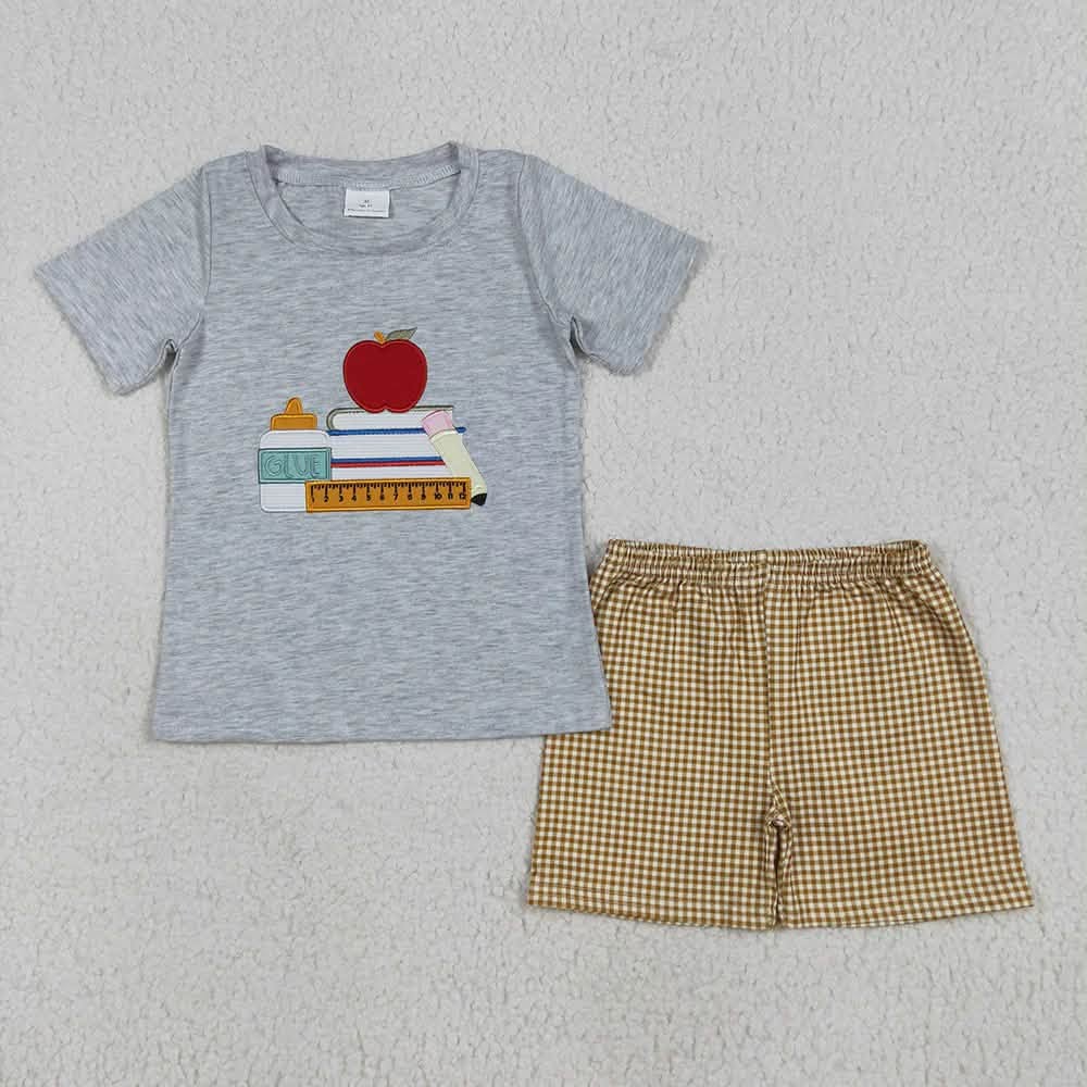 School Books Shorts Set