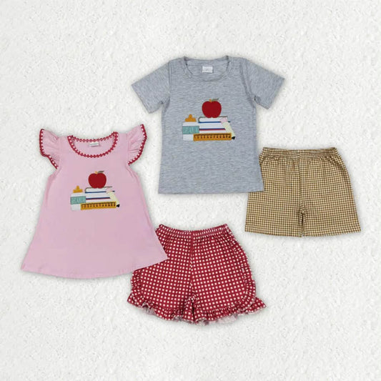 School Books Shorts Sets