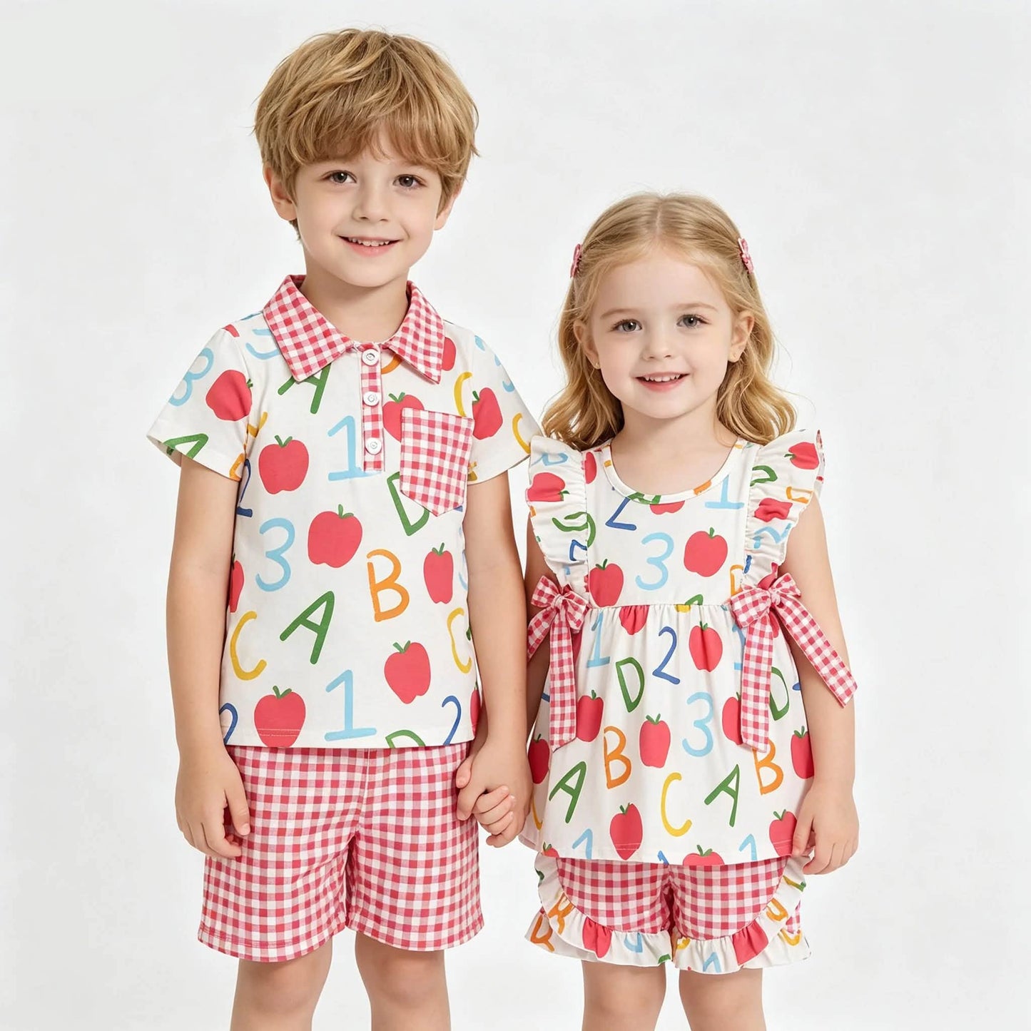 ABC 123 Shorts Sets