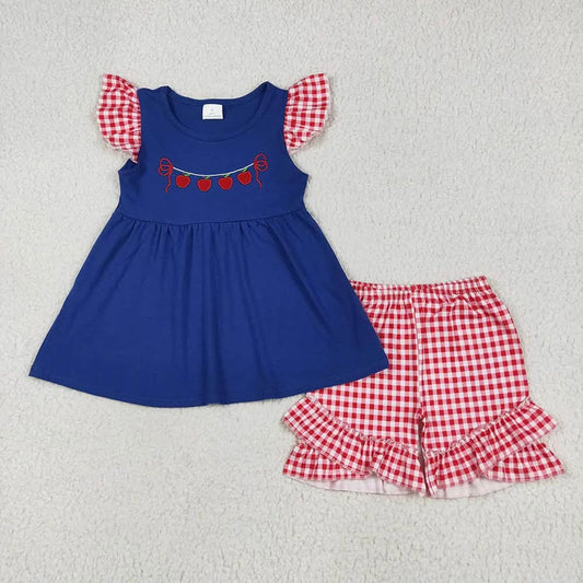 Coquette Hanging Apples Shorts Set