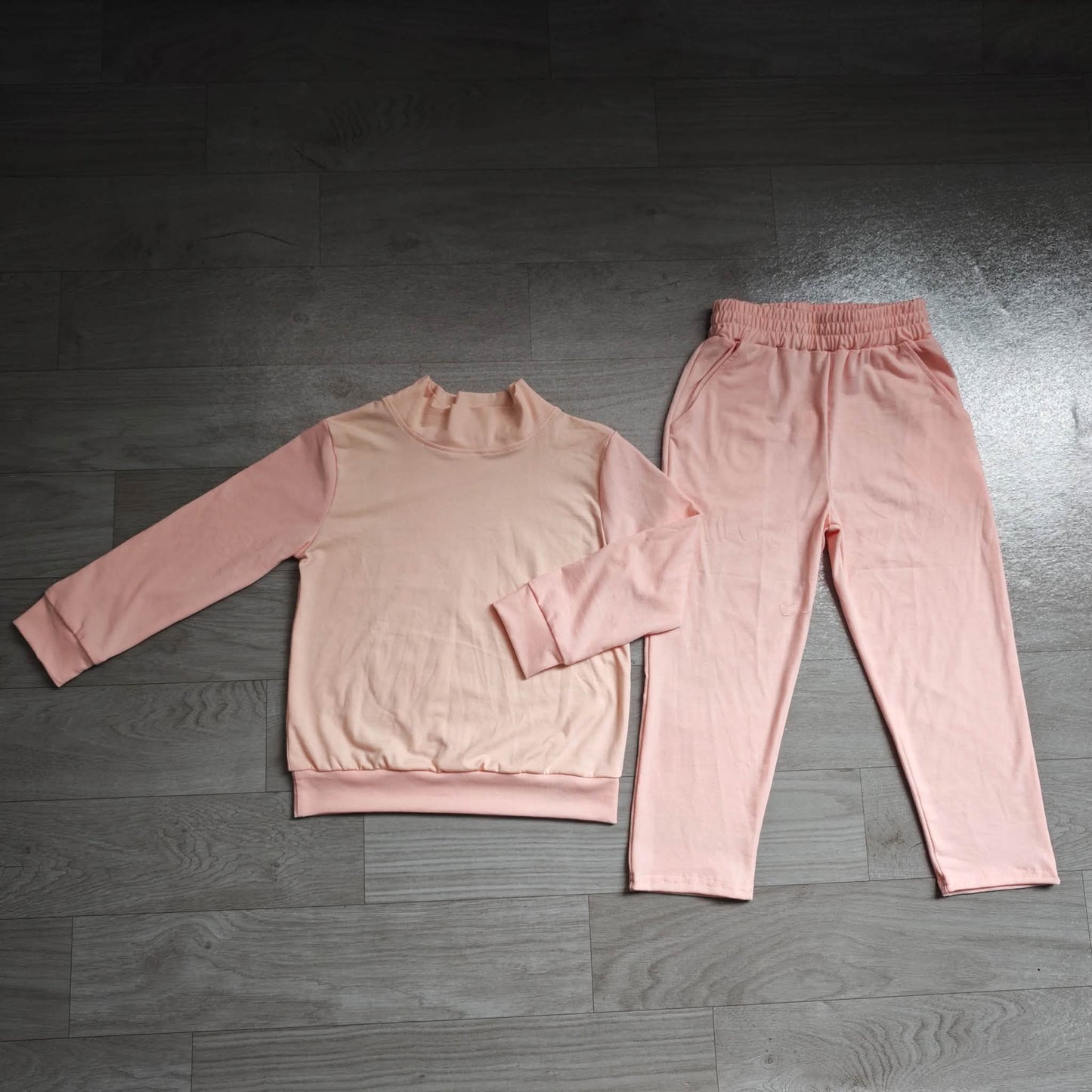 Pink Mock Neck Set