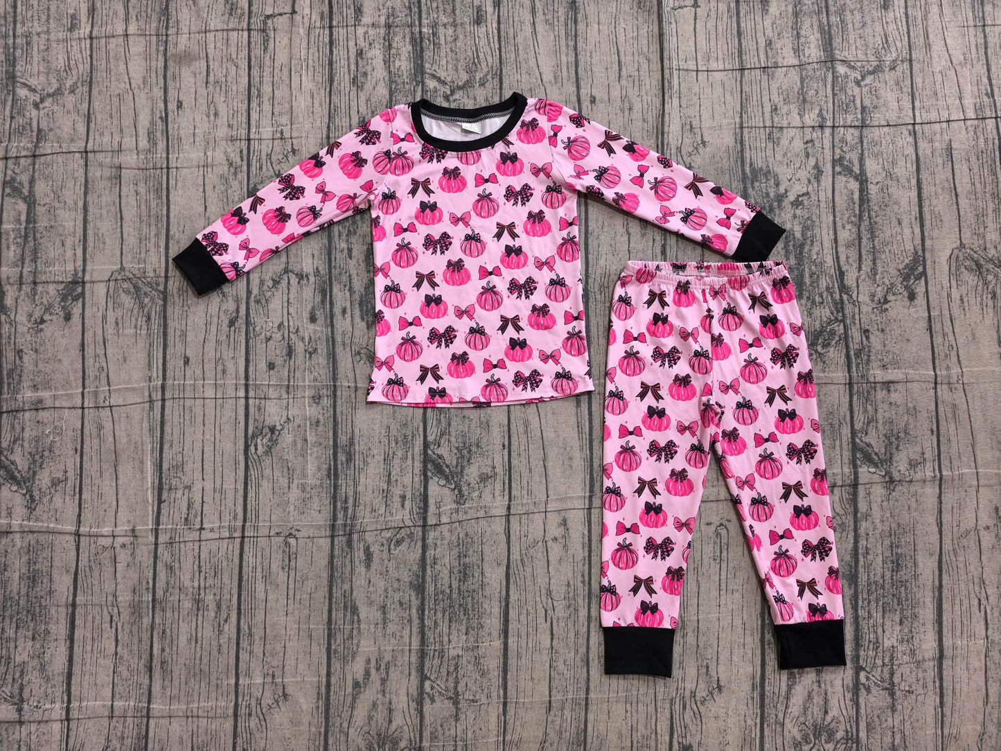 Pink Coquette Pumpkin Pajama Set