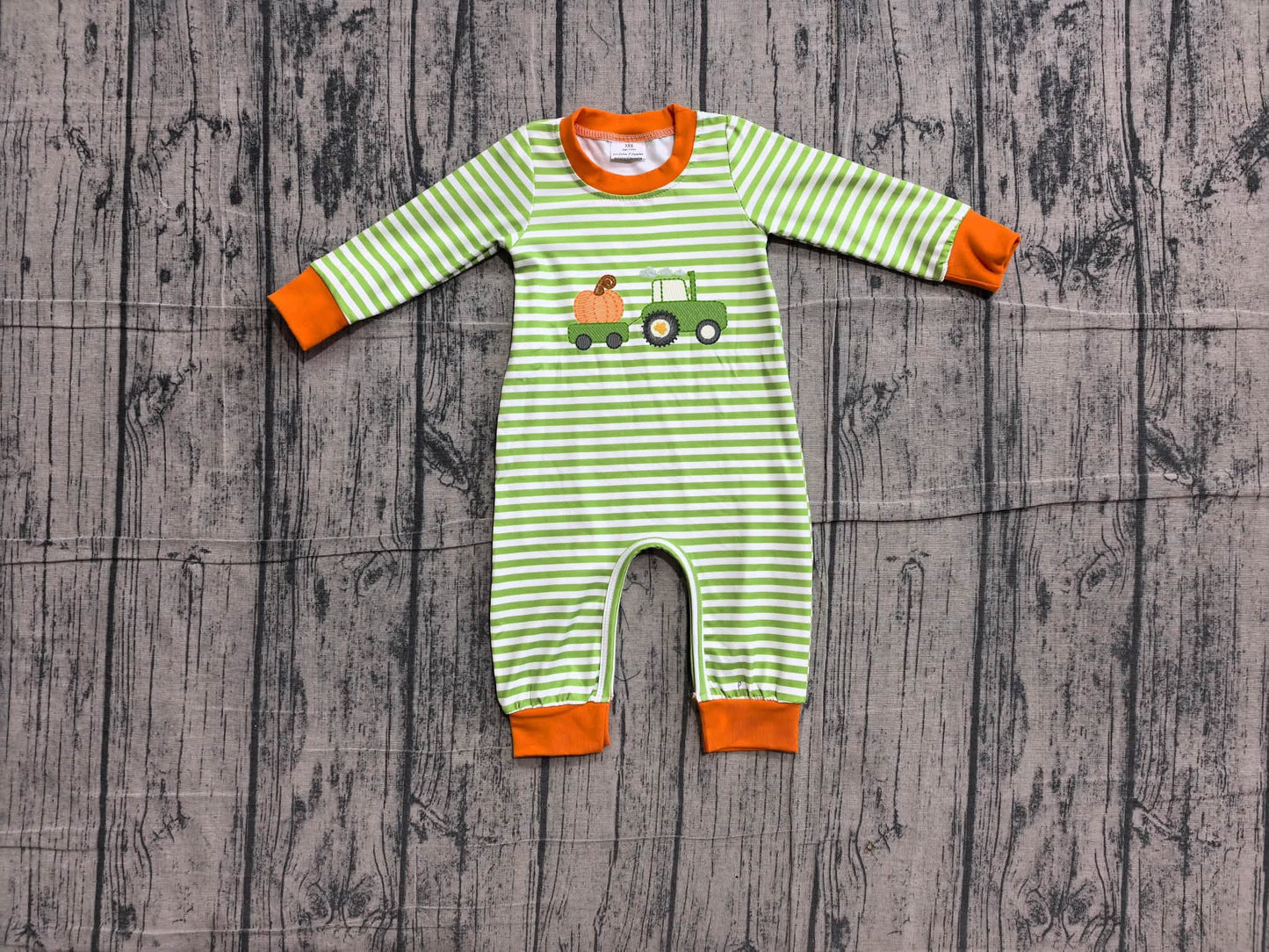 Pumpkin Tractor Romper