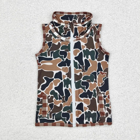 Brown/Green Camo Vest