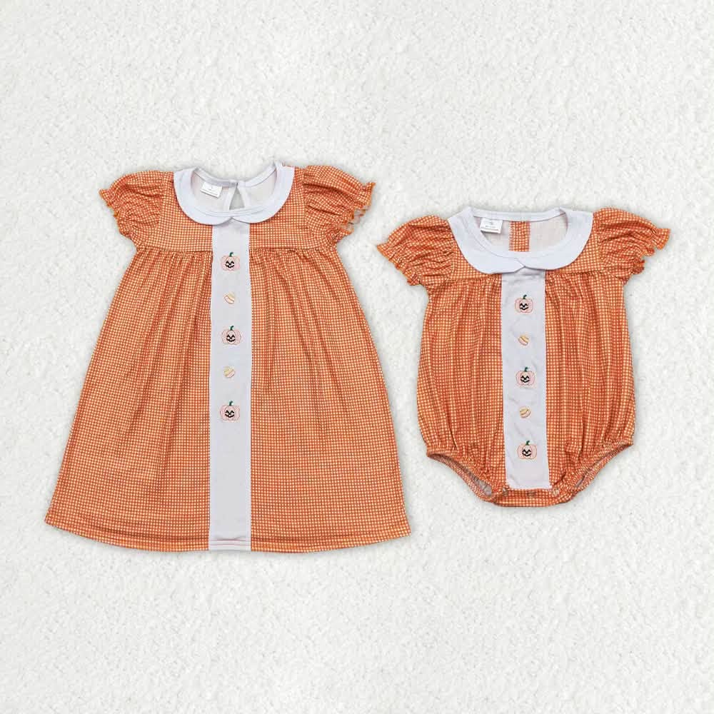 Orange Gingham Halloween Collection