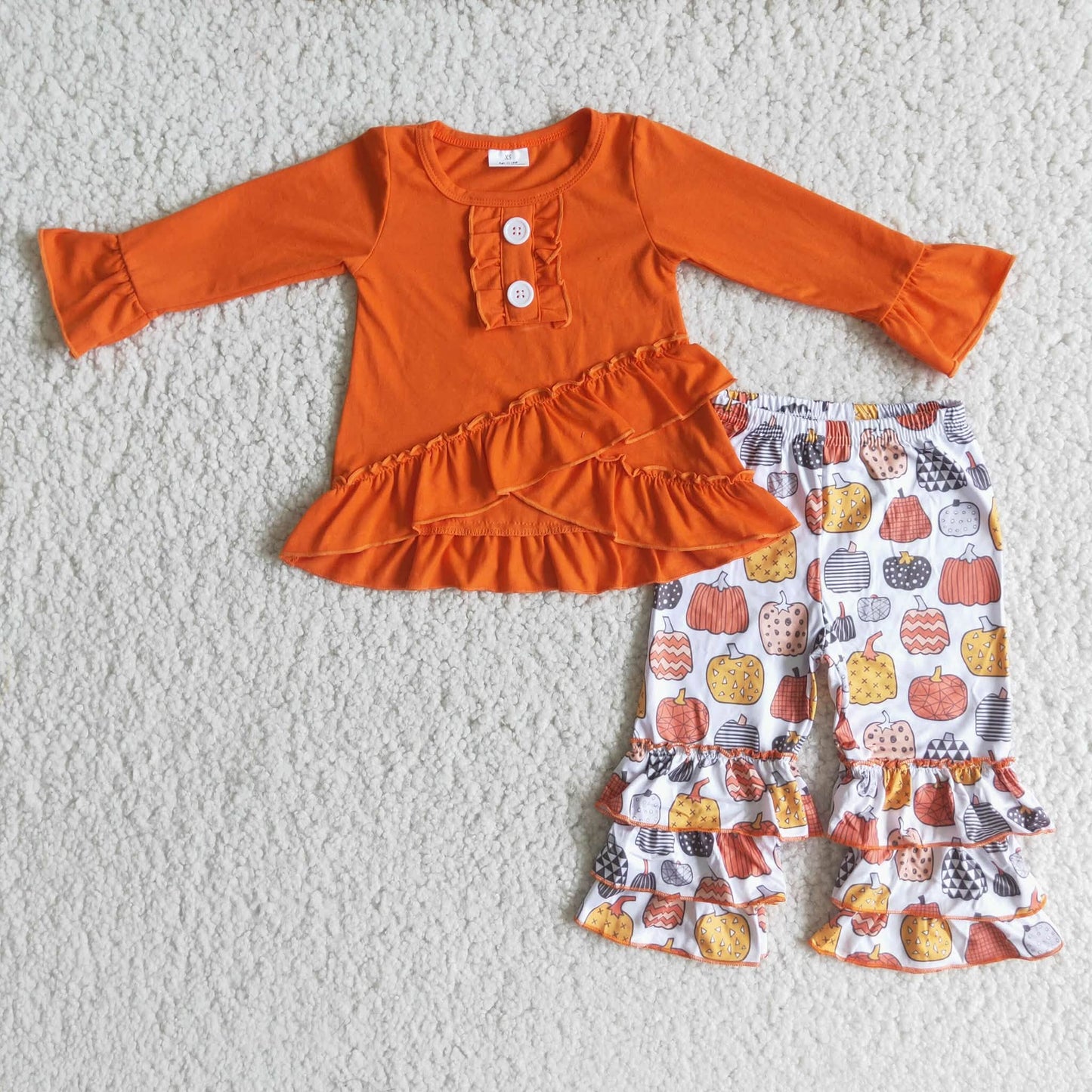 Pumpkin Ruffle Pants Set