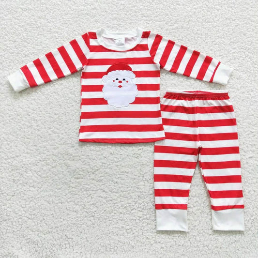 Red Striped Santa Pajamas