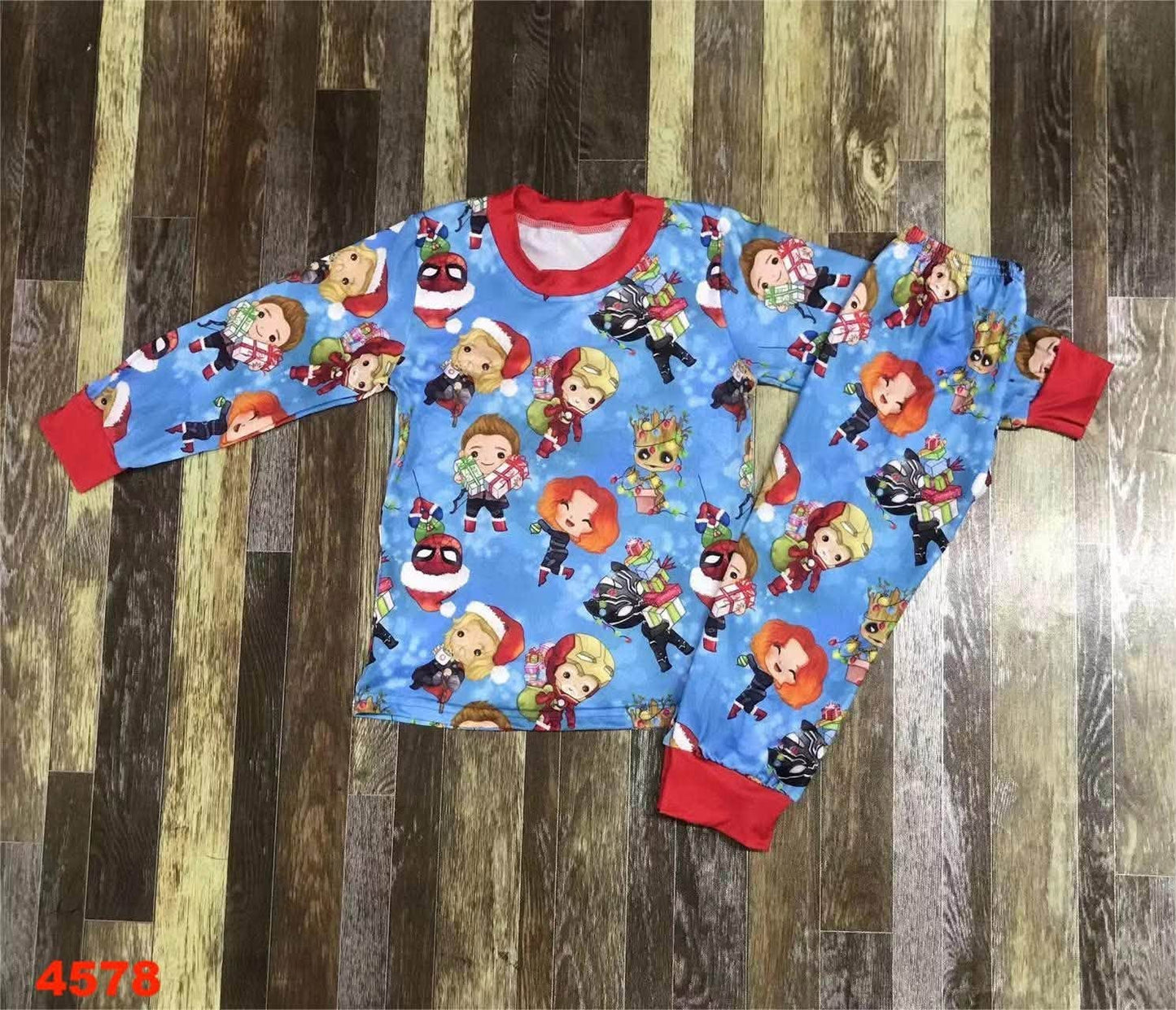 Super Hero Christmas Pajama Set