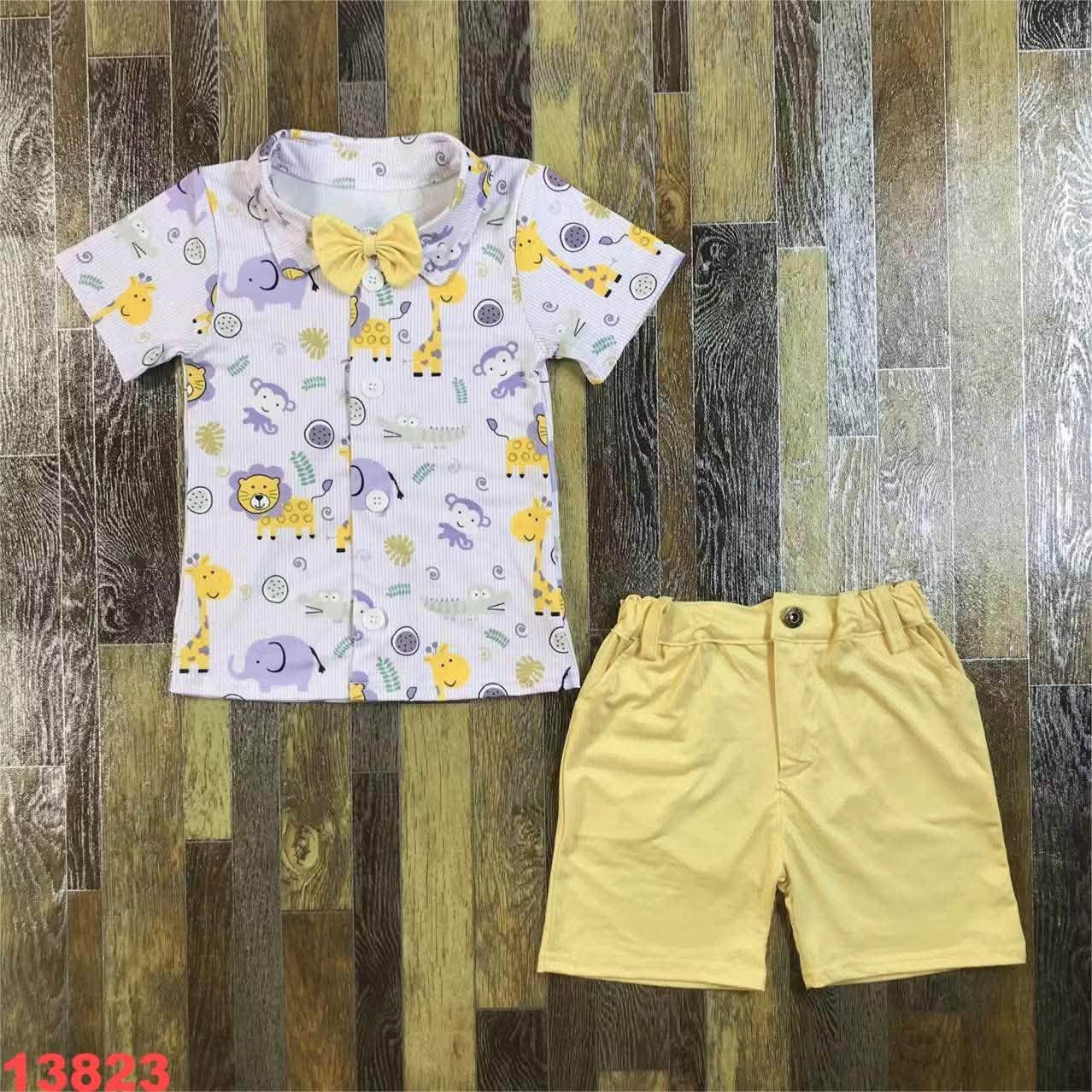 Safari Animals Shorts Set