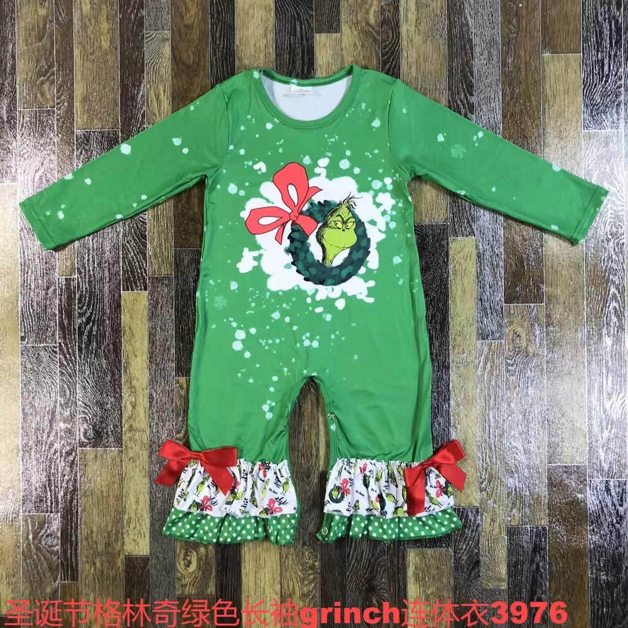Green Guy Christmas Romper