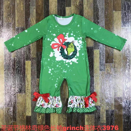 Green Guy Christmas Romper