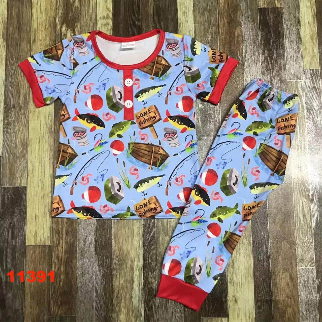 Gone Fishing Pajama Set