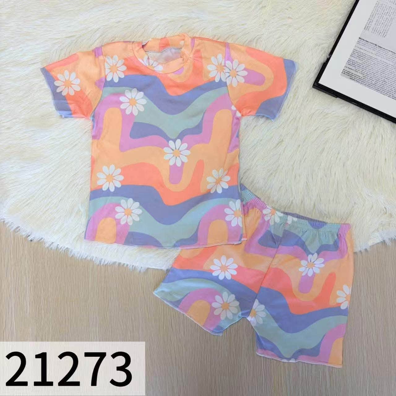 Groovy Flower Shorts Set