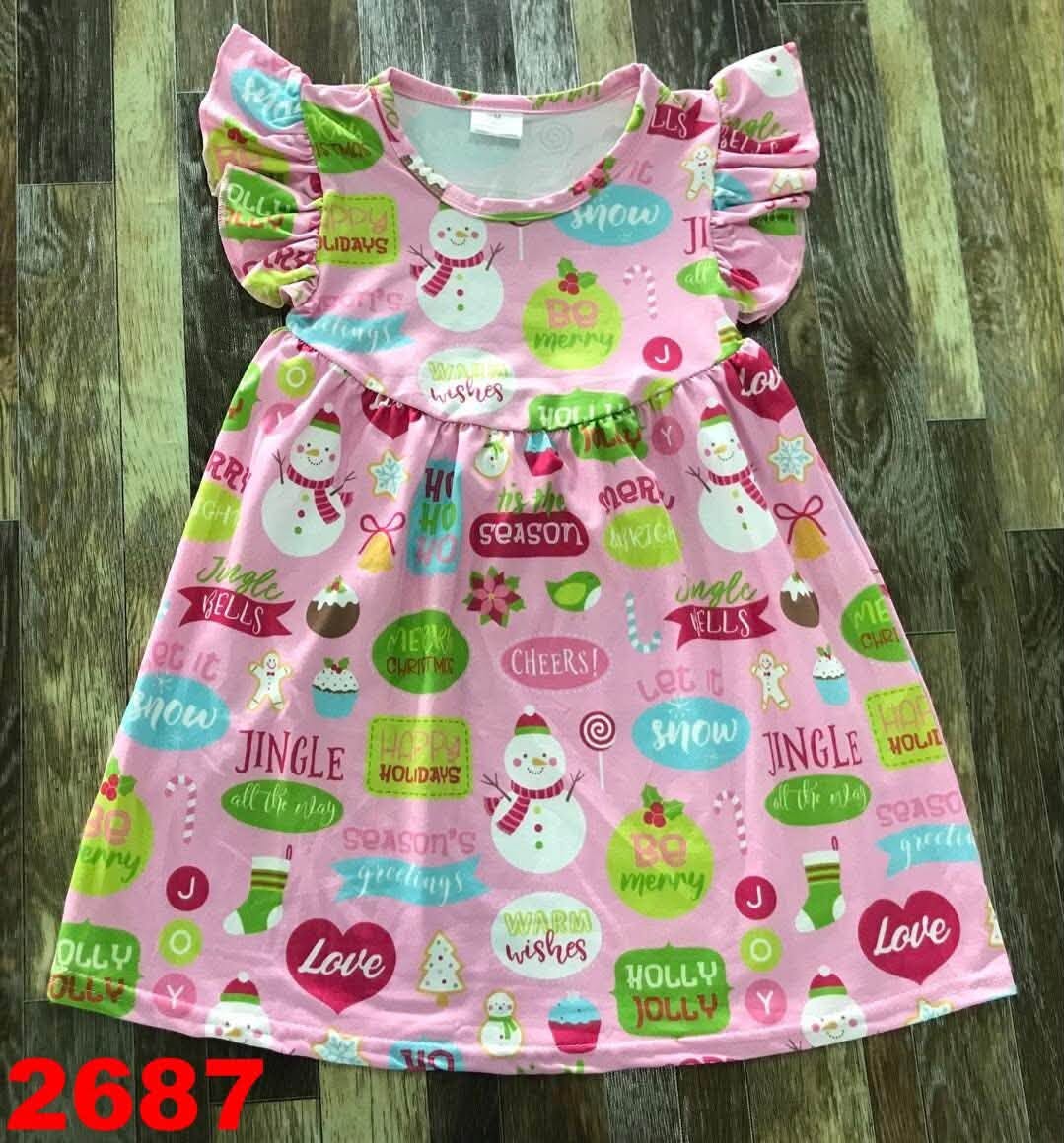 Christmas Snowman Dress