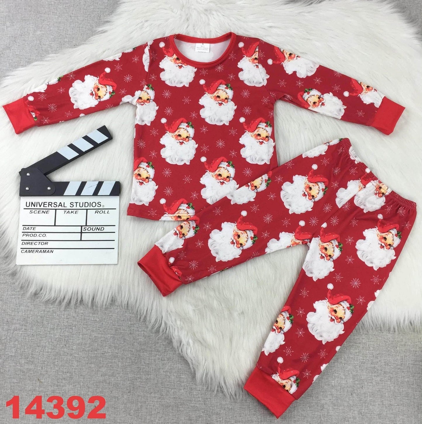 Santa and Snowflakes Pajama Set