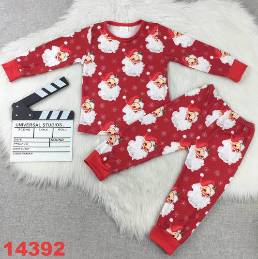 Santa and Snowflakes Pajama Set