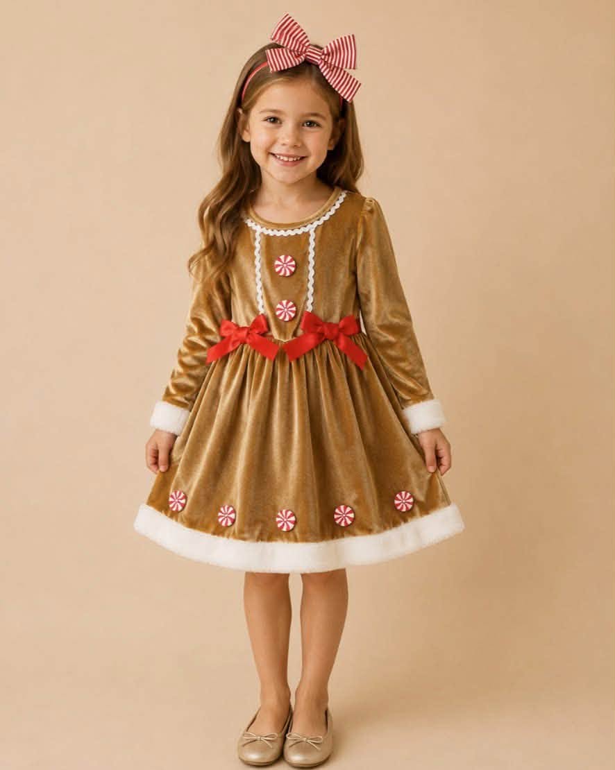 Velvet Gingerbread Dress