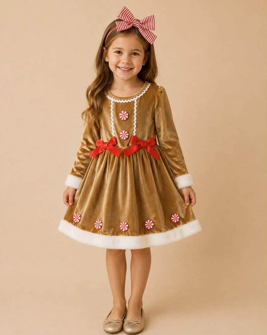 Velvet Gingerbread Dress