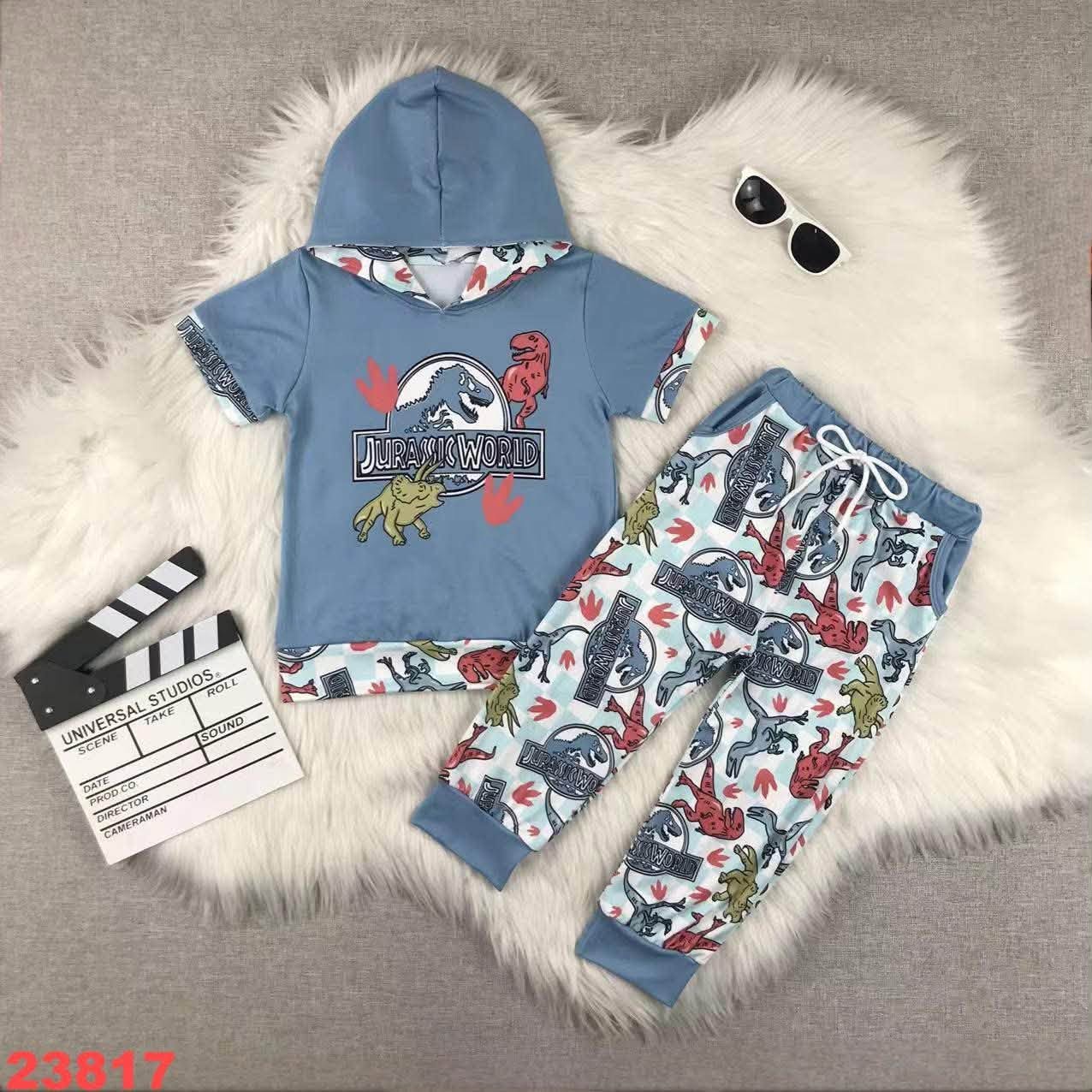 Dino Hooded Jogger Set