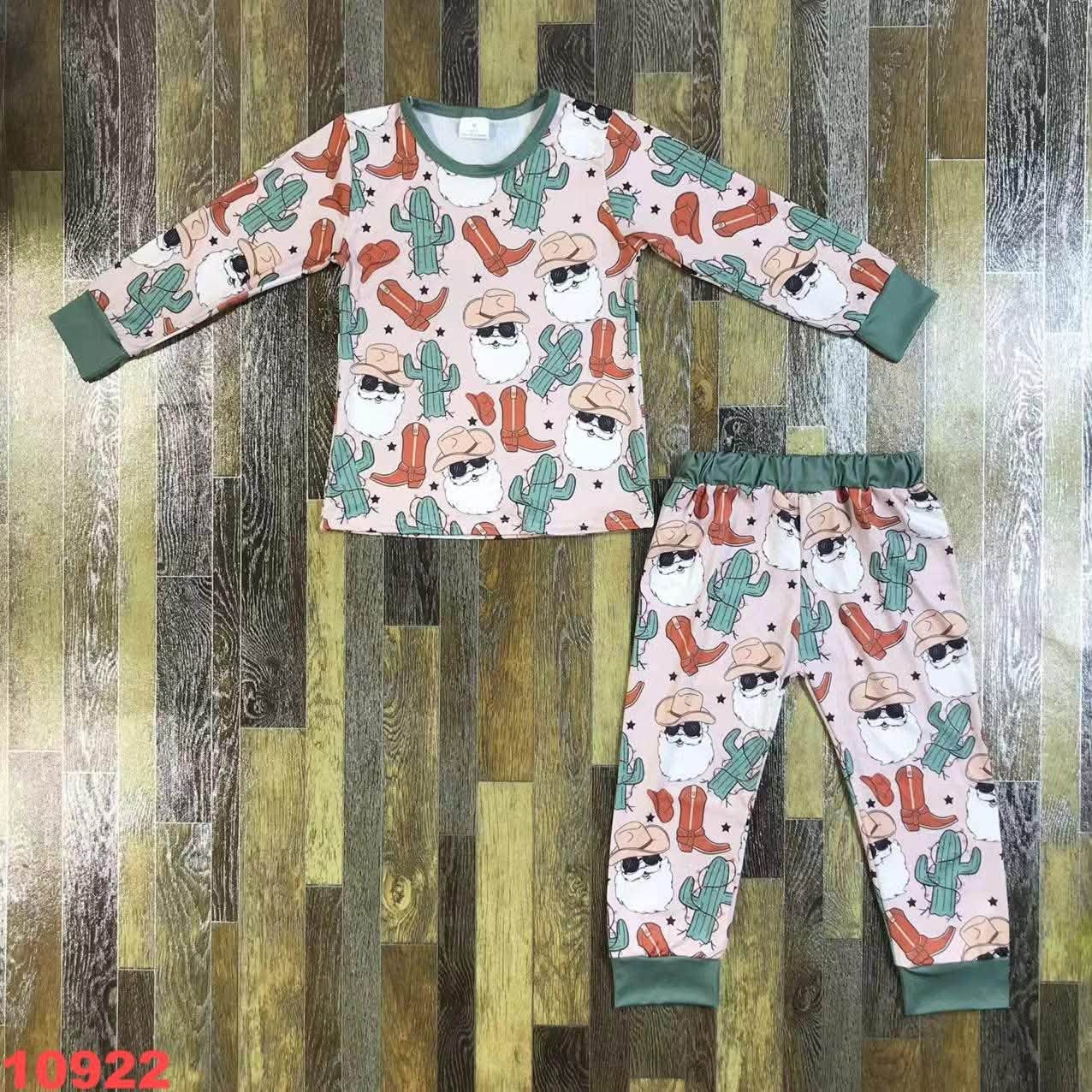 Cowboy Santa Pajama Set