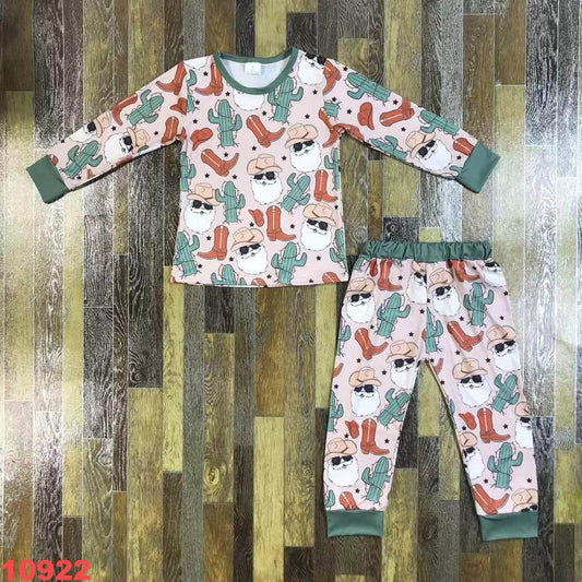 Cowboy Santa Pajama Set