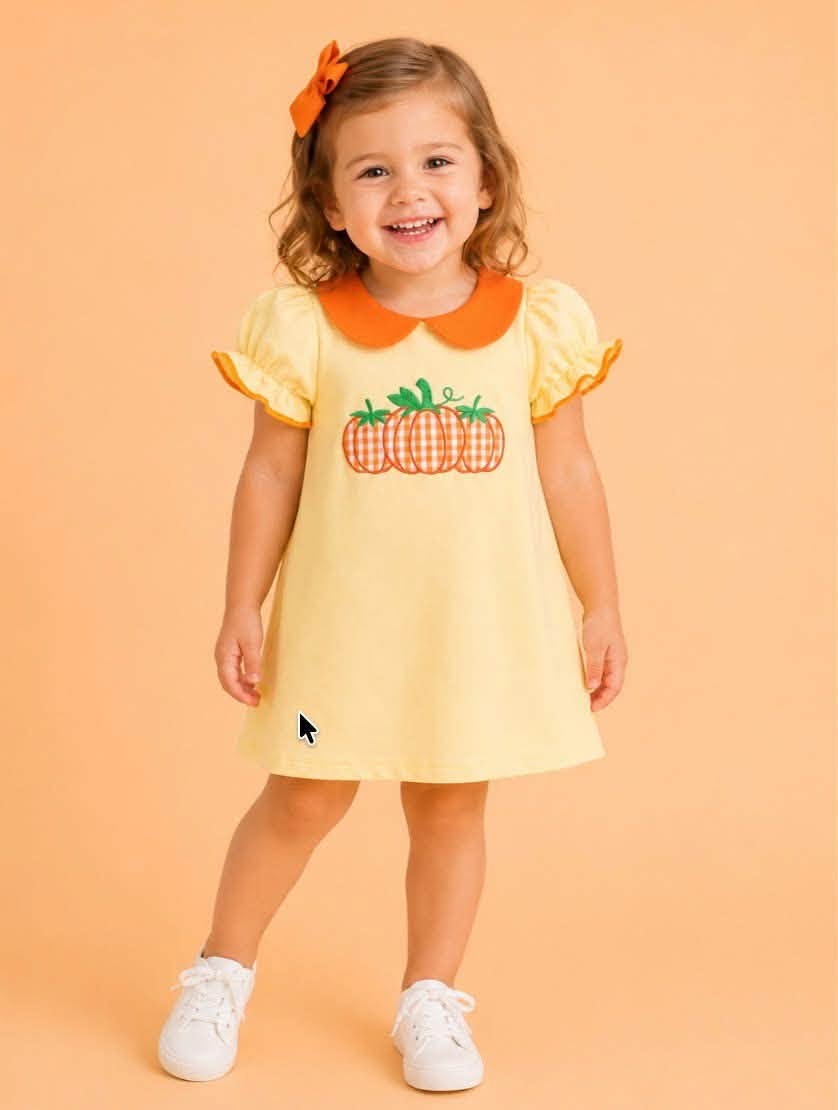 Yellow Pumpkins Dress