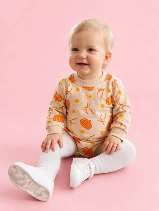 Coquette Pumpkin Romper