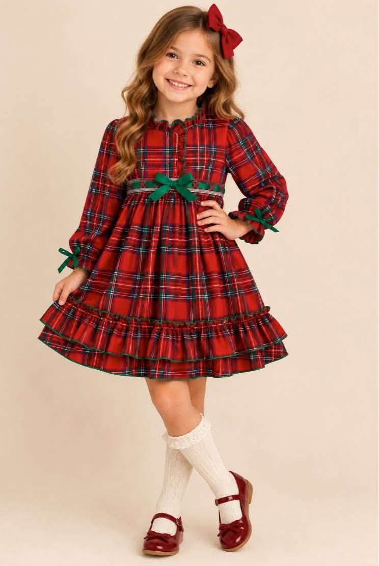 Red Plaid Christmas Dress