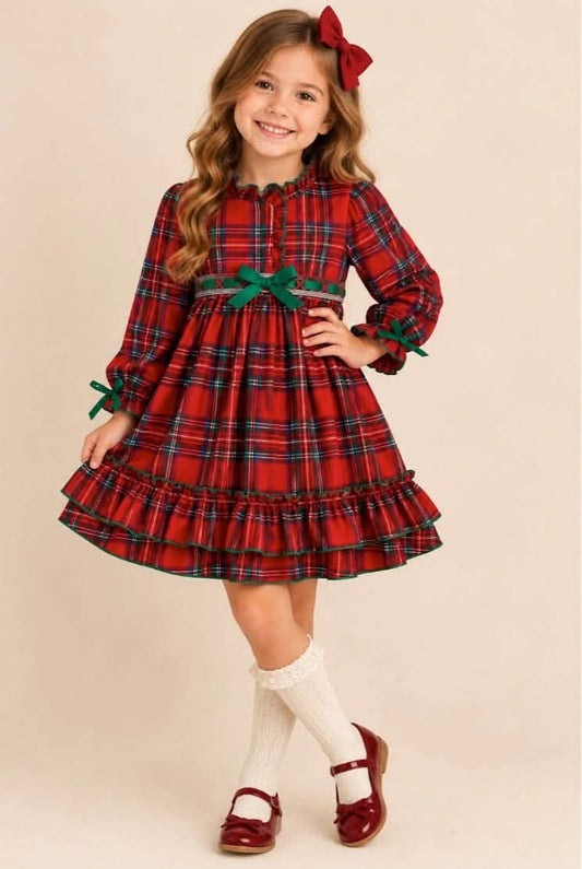 Red Plaid Christmas Dress