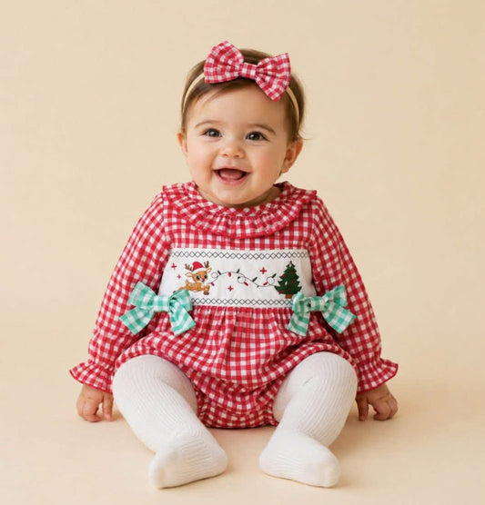Reindeer Christmas Romper