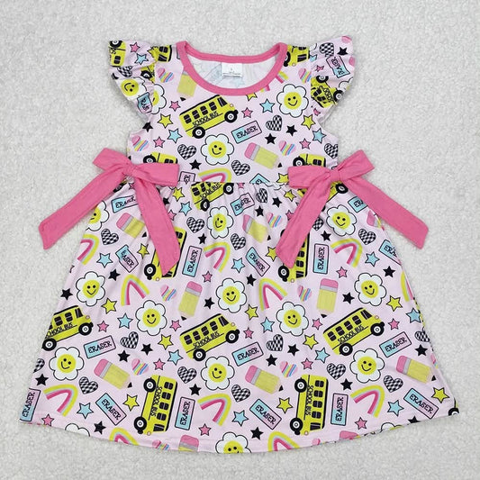 School Bus and Daisy Dress