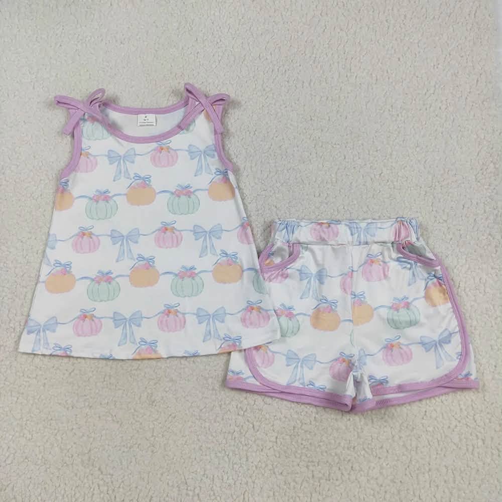 Coquette Pumpkin Shorts Set