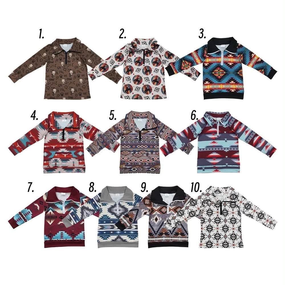 Aztec Print Pullovers