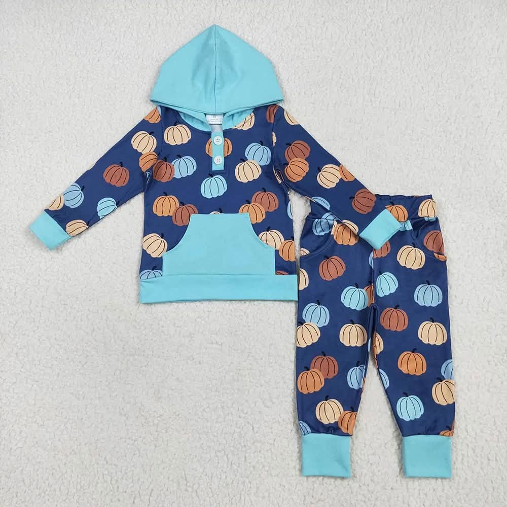 Blue Pumpkin Hooded Jogger Set