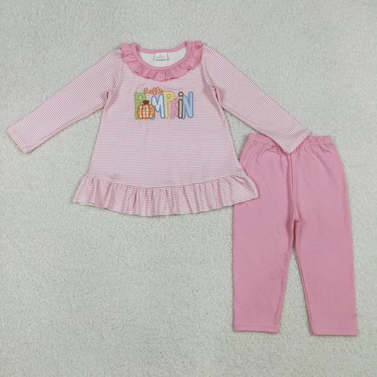 Hello Pumpkin Ruffle Pants Set